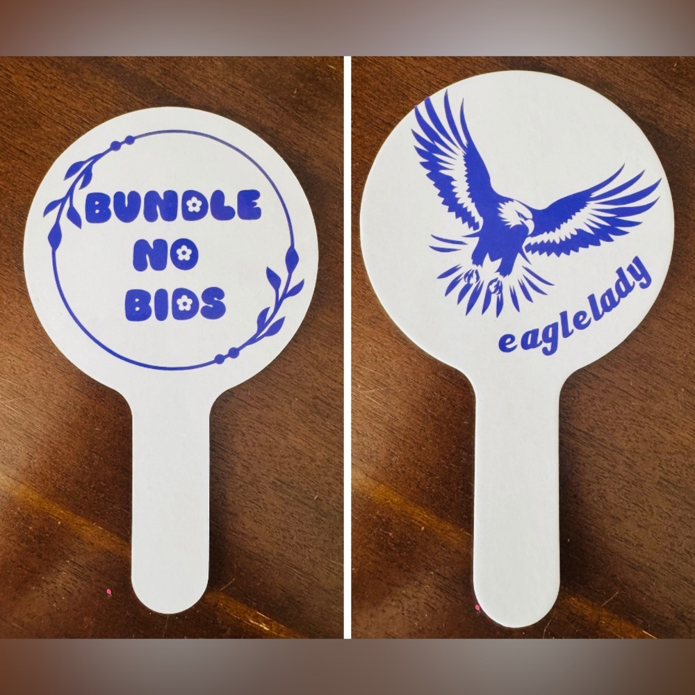 Handcrafted Handheld Signs NEW SHAPE AVAILABLE - Picture 6 of 9